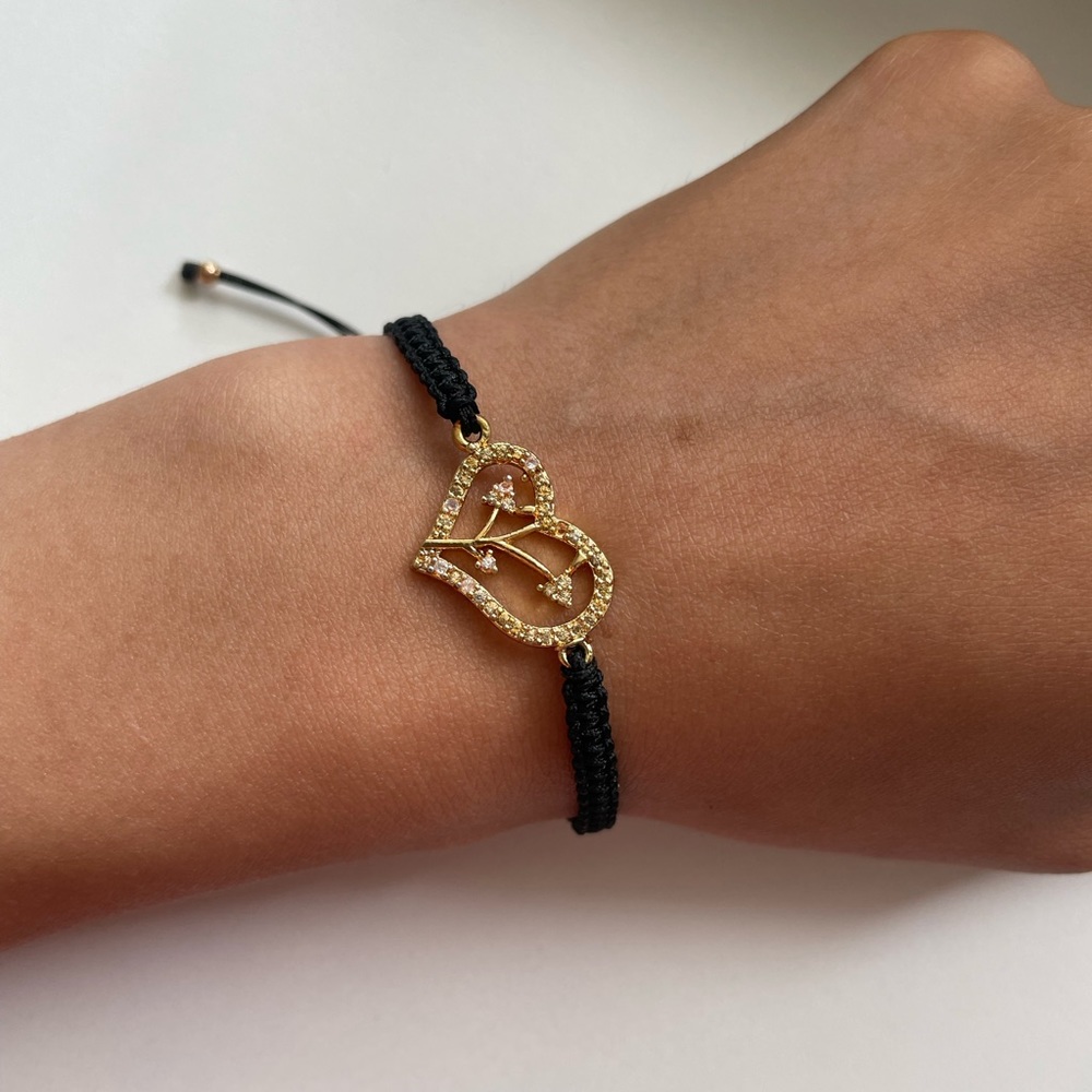 Handmade bracelet heart shape
